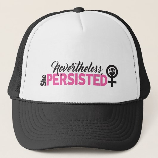 Casquette Elle Persistait Trucker Hat (Devant)