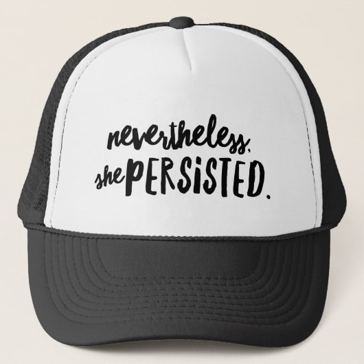 Casquette Elle Persistait Trucker Hat (Devant)