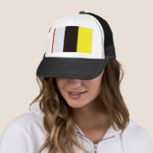 Casquette Ellsworth Kelly jaune blanc et noir (En situation)
