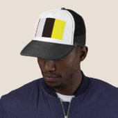 Casquette Ellsworth Kelly jaune blanc et noir (En situation)