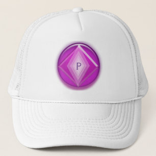 Casquette - Emblème à trois dimensions en violet e
