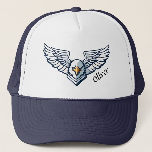 Casquette Emblème de la tête d'aigle et des ailes (Devant)