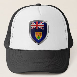 Casquette Emblème métallique des îles Turques et Caïques