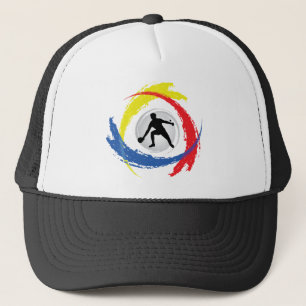 Casquette Emblème tricolore de ping-pong