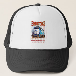 Casquette EMD GP38-2 Locomotive diesel et drapeau américain