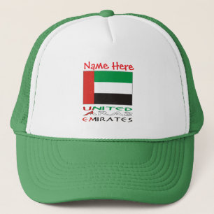 Casquette Émirats arabes unis Drapeau EAU Rouge Personnalise