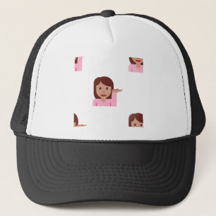 Casquette emoji femme