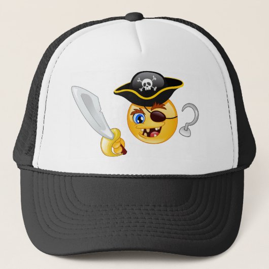Casquette emoji pirate (Devant)
