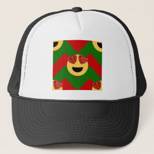 Casquette émoticône de coeur de noël