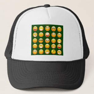 Casquette émoticône vert foncé