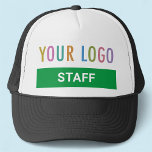 Casquette Employé Chat de camion personnalisé avec logo noir<br><div class="desc">Personnalisez facilement ce chapeau de camionneur de personnel avec votre propre logo, titre de poste ou tout autre texte personnalisé. Il est réglable avec un dos en maille et un front en mousse. Disponible en d'autres couleurs. Style unisexe réglable pour hommes ou femmes. Pas de quantité minimale de commande et...</div>