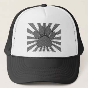 Casquette Empreinte de patte de chien style manga