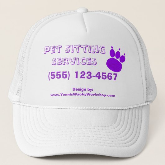 Casquette Empreinte de patte des services de pose pour anima (Devant)