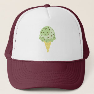 Casquette en bon état de crème glacée de puce d