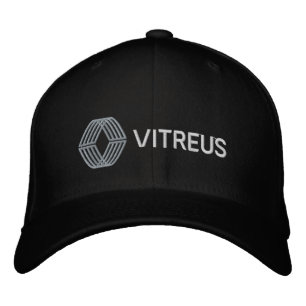 CASQUETTE en laine pliante brodée VITREUS   NOIR