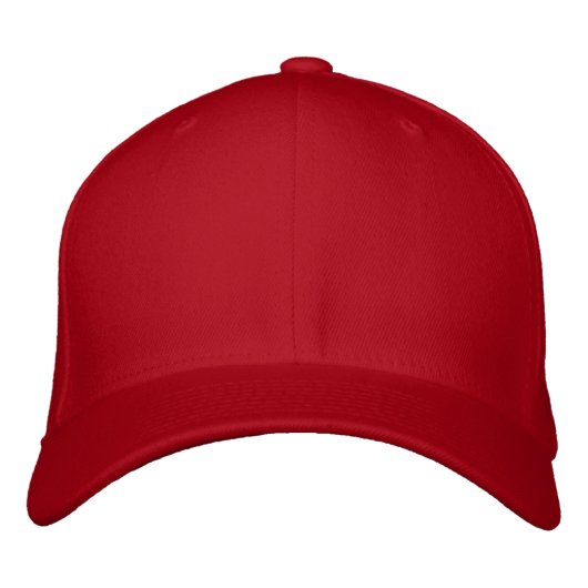 Casquette en laine rouge Flexfit (Devant)