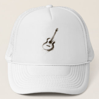 Casquette Encre expressive Guitare Minimaliste Pinceau Musiq