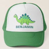Casquette Enfants Dinosaure Vert Mignon (Devant)