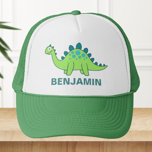 Casquette Enfants Dinosaure Vert Mignon