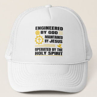Casquette Engineered by God, Maintained by Jesus,