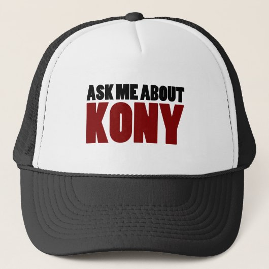 Casquette Enquérez-vous de la question de Joseph Kony (Devant)