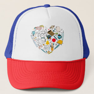 Casquette Enseignant Professeur Outil Coeur