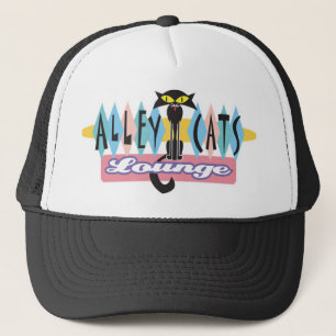 Casquette enseigne de salon rétro alley cats