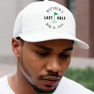 Casquette Enterrement de vie de garçon de golf dernier trou