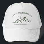 Casquette Enterrement de vie de jeune fille simple moderne e<br><div class="desc">Casquette de camionneur pour enterrement de vie de jeune fille simple moderne en camping</div>