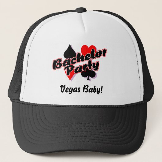 Casquette Enterrement de vie de jeune garçon de Vegas (Devant)