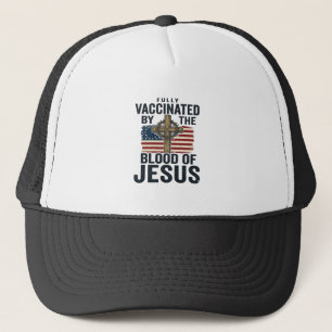 Casquette Entièrement vacciné par le sang de Jésus Patriotiq