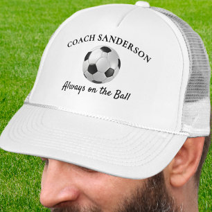 Casquette Entraîneur de football 'Toujours sur la balle' Per