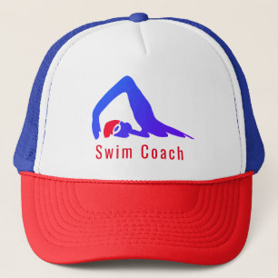 Casquette Entraîneur de natation - personnalisé avec vos mot