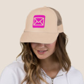 Casquette Enveloppe - Magenta (En situation)