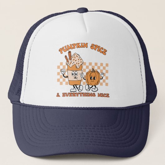 Casquette Épice citrouille et tout Nice, Chute confortable (Devant)