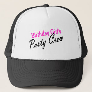 Casquette Équipage de partie de filles d'anniversaire