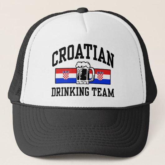 Casquette Équipe croate de boisson (Devant)