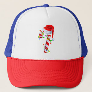 Casquette Équipe de bonbons de Noël Éclairages de Noël Famil