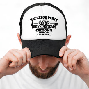 Casquette Équipe de buveurs pour l'enterrement de vie de gar
