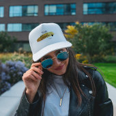Casquette Équipe de mariée chic moderne personnalisée or et 