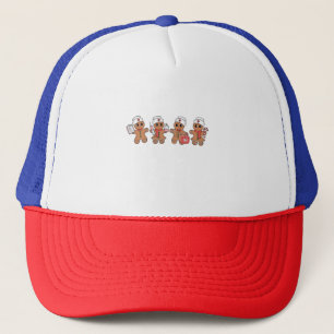 Casquette Équipe de Noël Santa Gingerbread Infirmière Squad