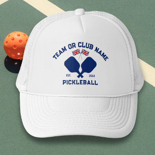 Casquette Équipe de pickleball Club Royaume-Uni Drapeau pers