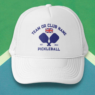 Casquette Équipe de pickleball Club Royaume-Uni Drapeau Roya
