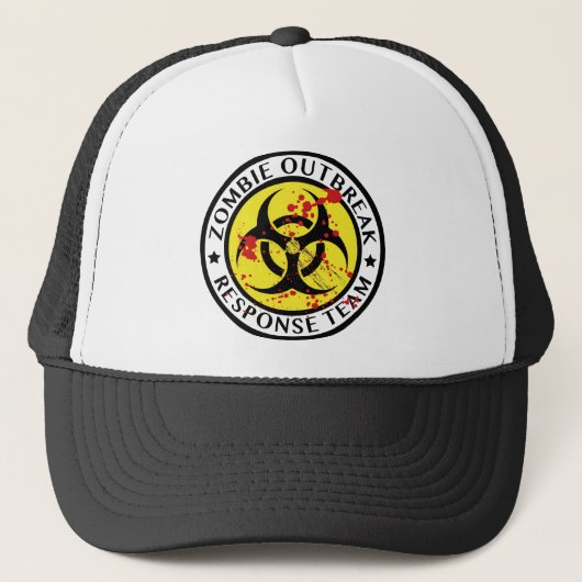Casquette Équipe d'intervention en cas d'éclosion de zombie (Devant)
