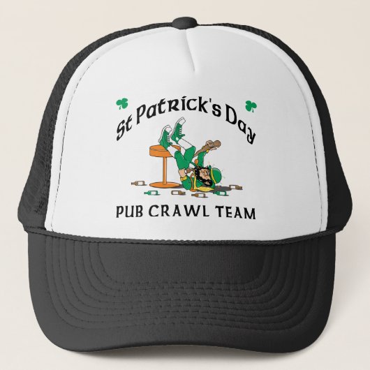 Casquette Équipe irlandaise de rampement de Pub (Devant)