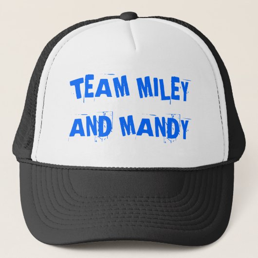 CASQUETTE ÉQUIPE MILEY ET MANDY (Devant)