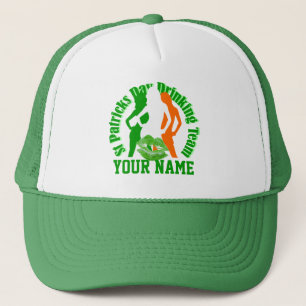 Casquette Équipe potable de jour de St Patrck de filles