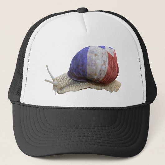 Casquette Escargot français de drapeau (Devant)