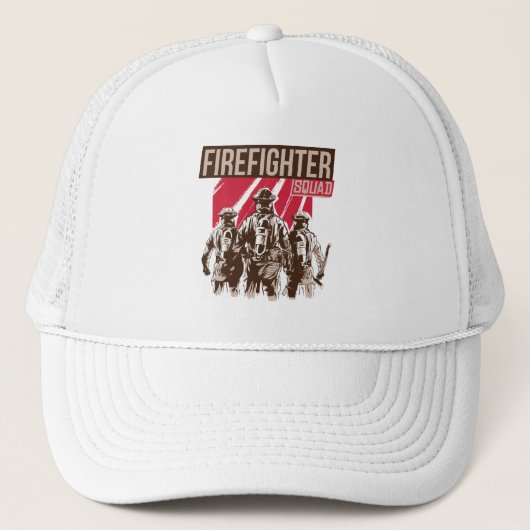 Casquette Escouade de pompiers fiers (Devant)