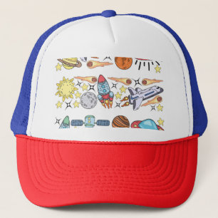 Casquette Espace extra-atmosphérique : Doodles Vintages tiré